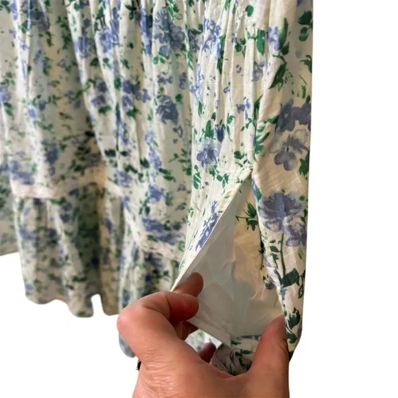 NWOT Free People Alessia Printed Mini Floral Dress Size Medium - Picture 13 of 13